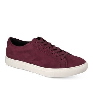Alfani Men's Grayson Burgundy Suede Sneakers Size 9